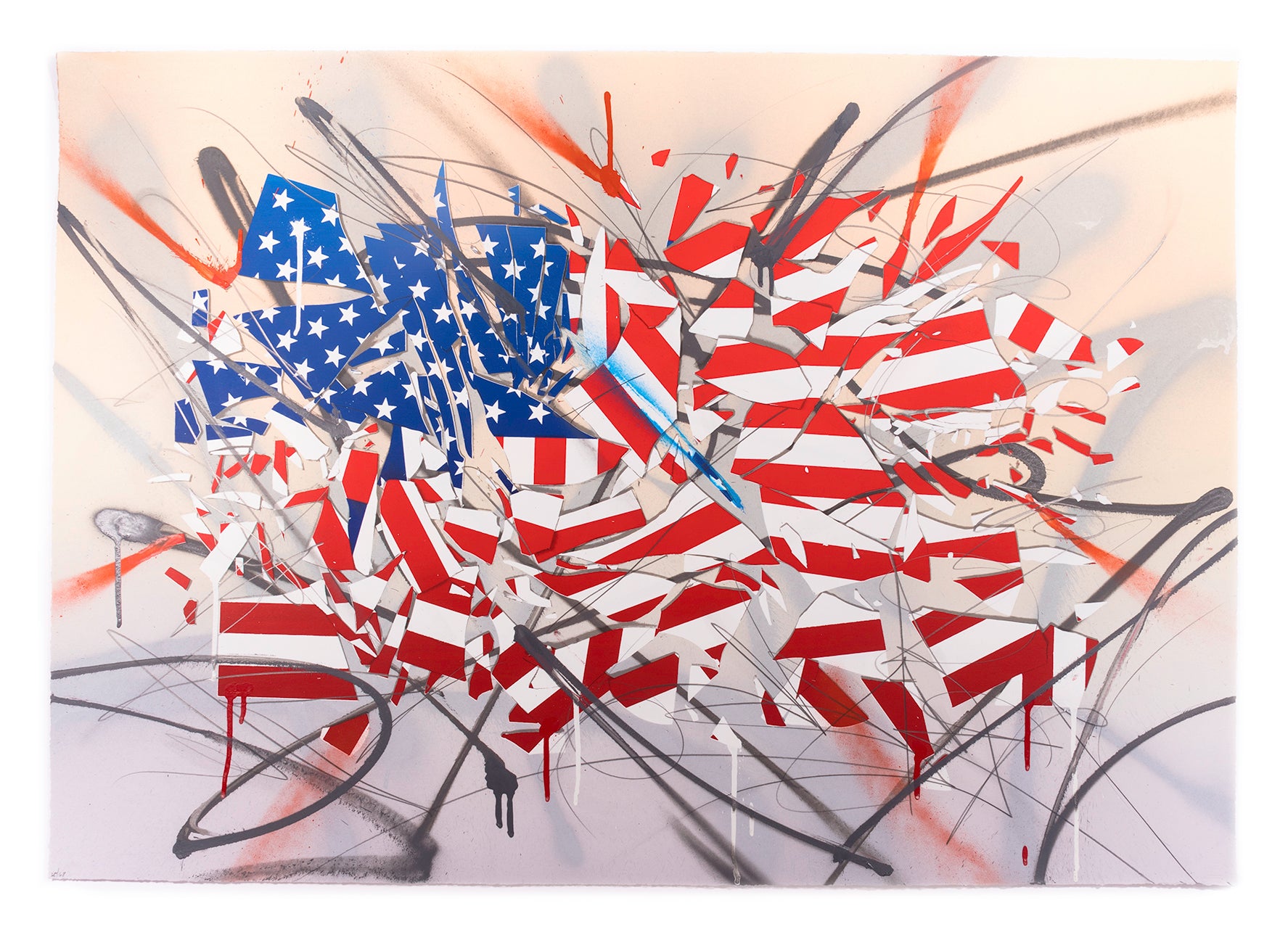 "INDIVISIBLE" MIXED MEDIA SERIGRAPH