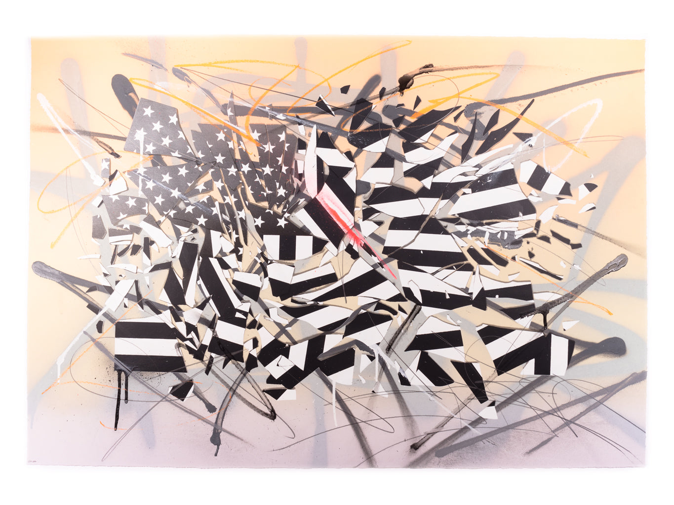 INDIVISIBLE - BLACK & GREY HPM SERIGRAPH