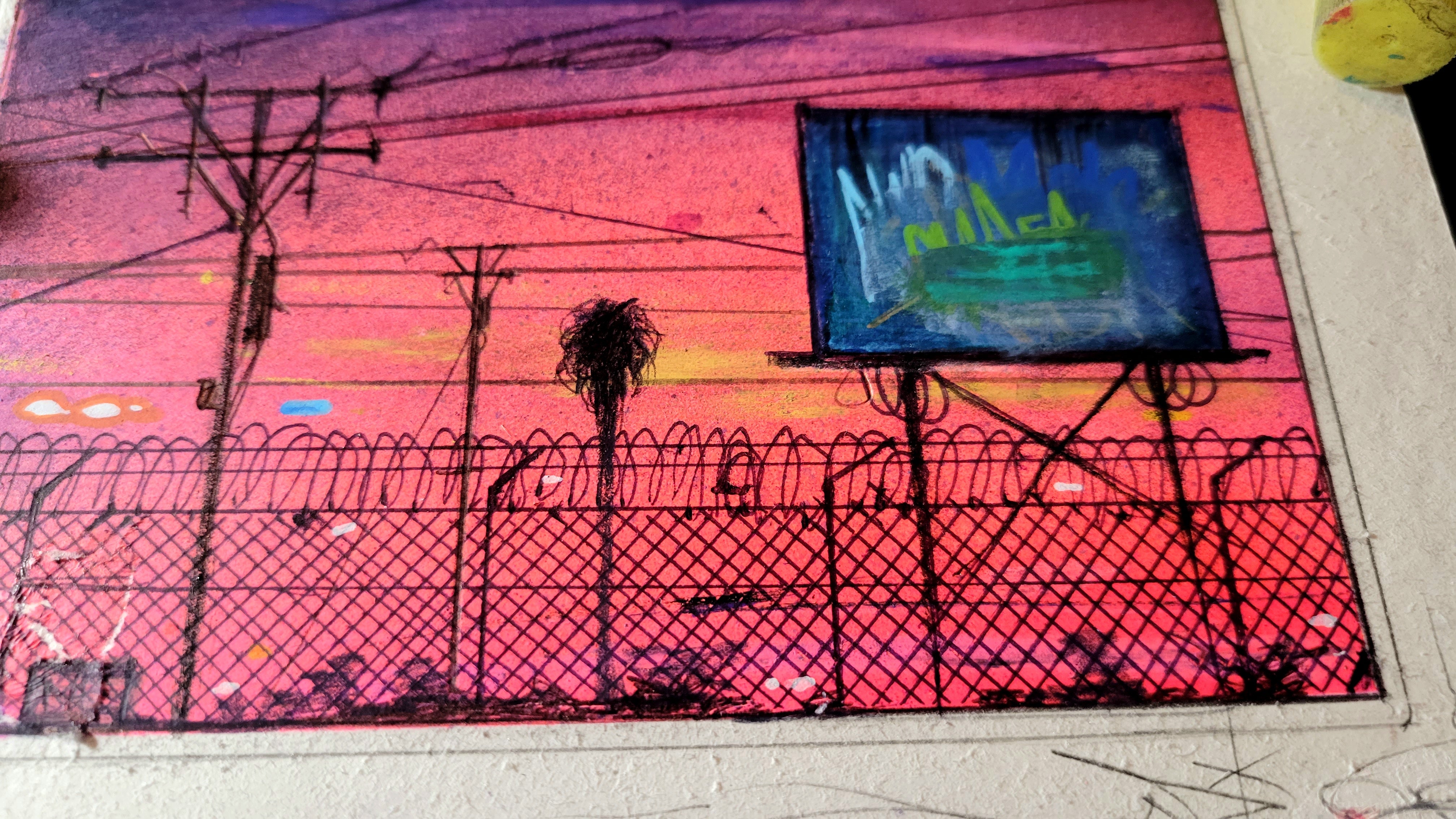 Near DTLA Razor Wire Study