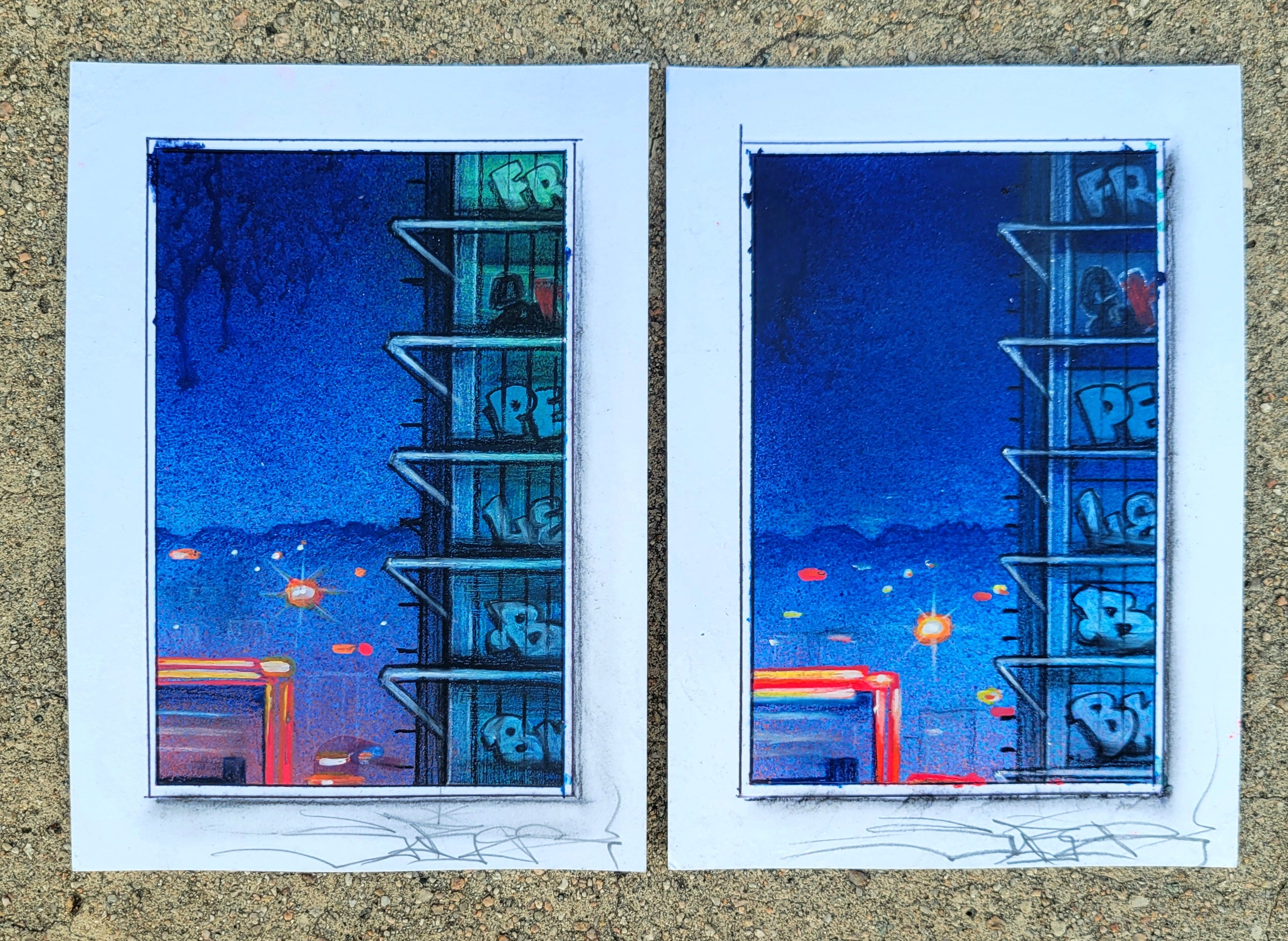 OceanWide Towers Mini Night Studies