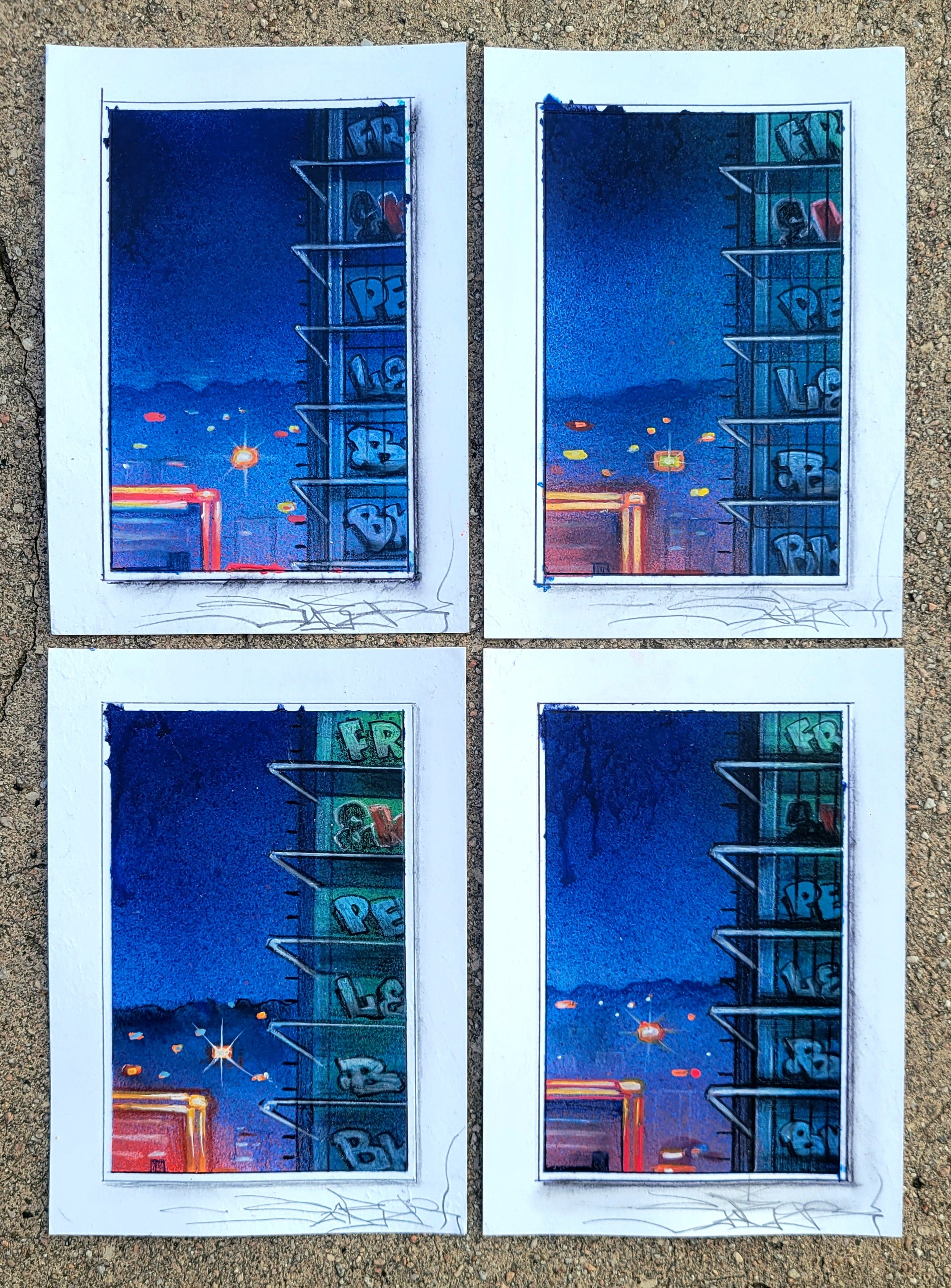 OceanWide Towers Mini Night Studies