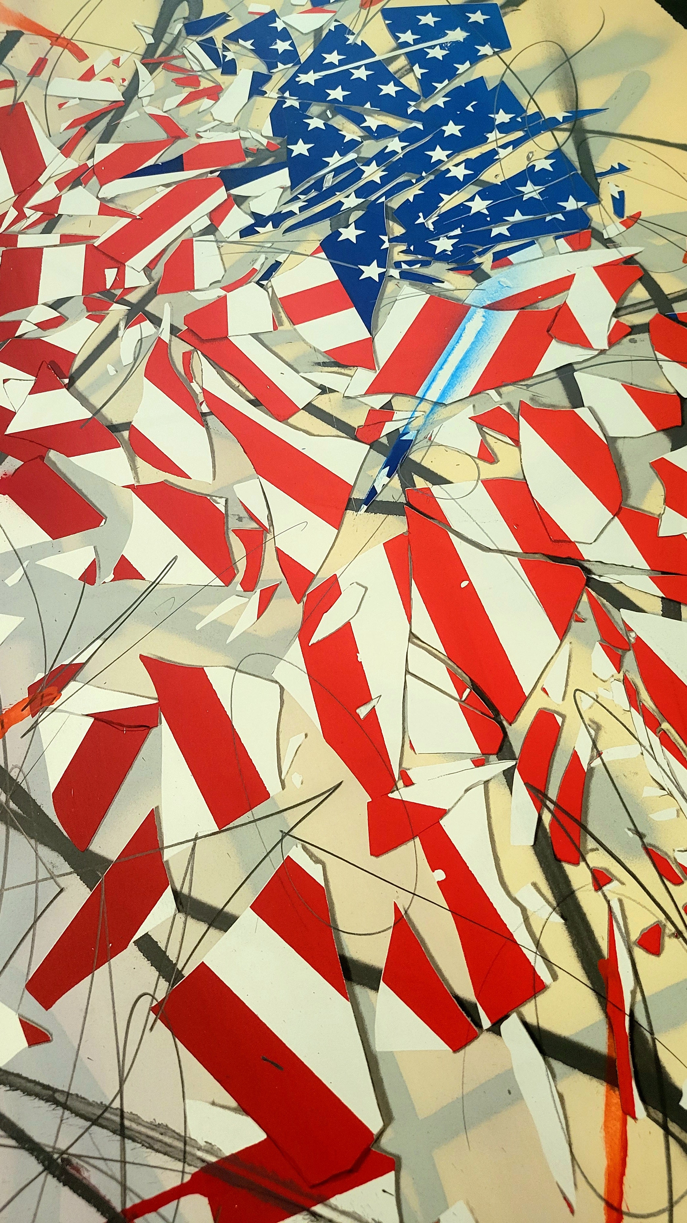 "INDIVISIBLE" MIXED MEDIA SERIGRAPH