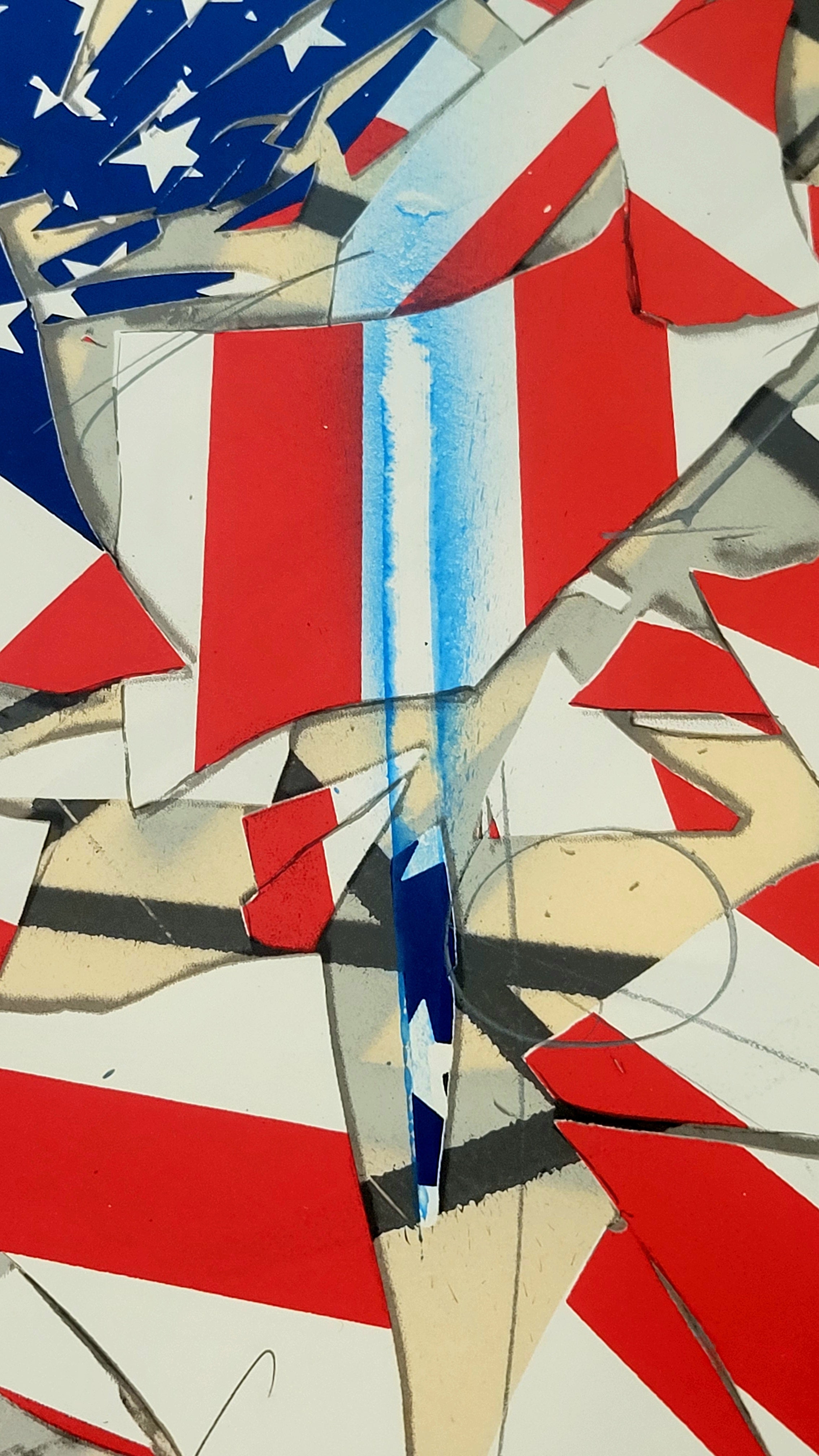 "INDIVISIBLE" MIXED MEDIA SERIGRAPH