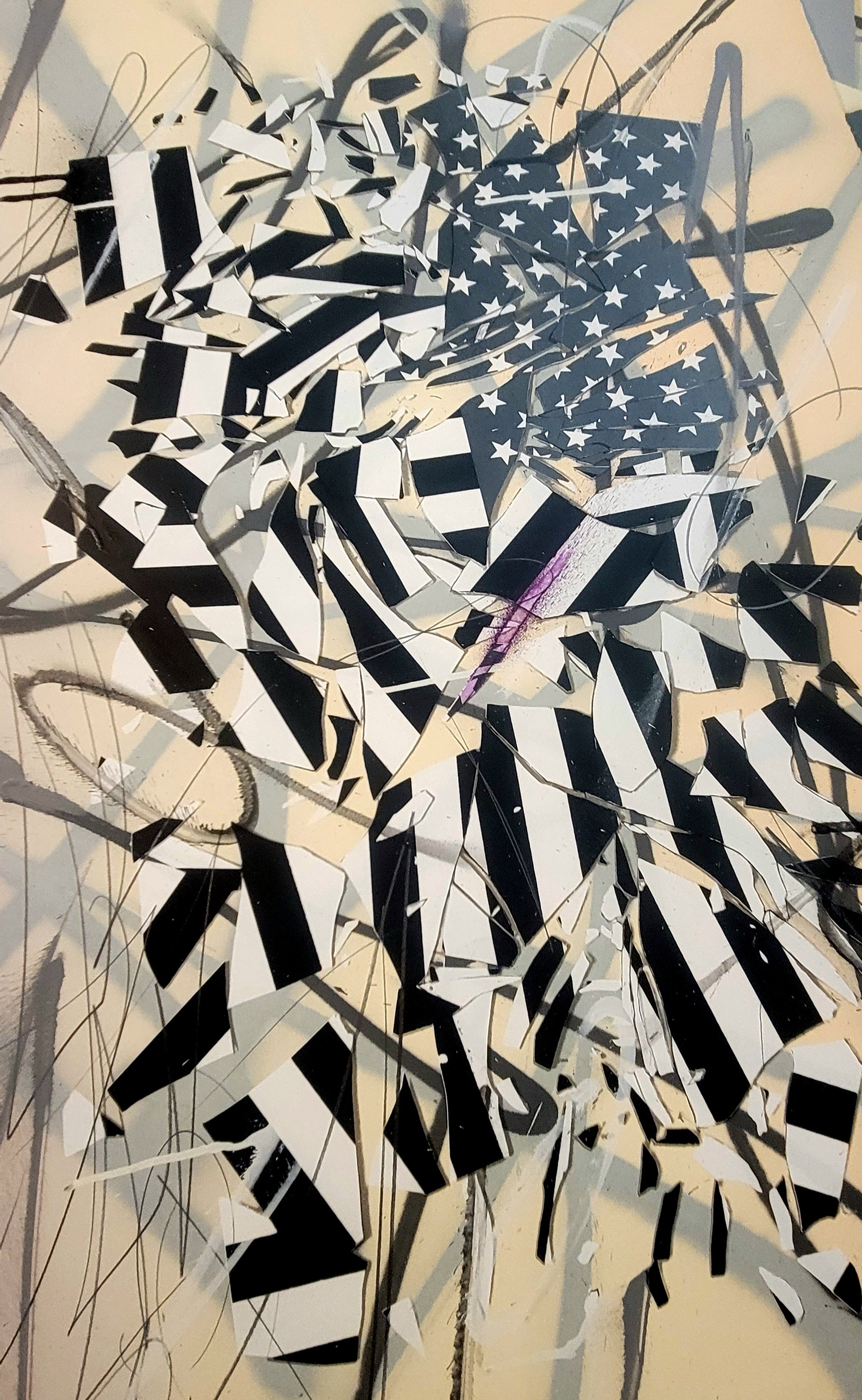 INDIVISIBLE - BLACK & GREY HPM SERIGRAPH