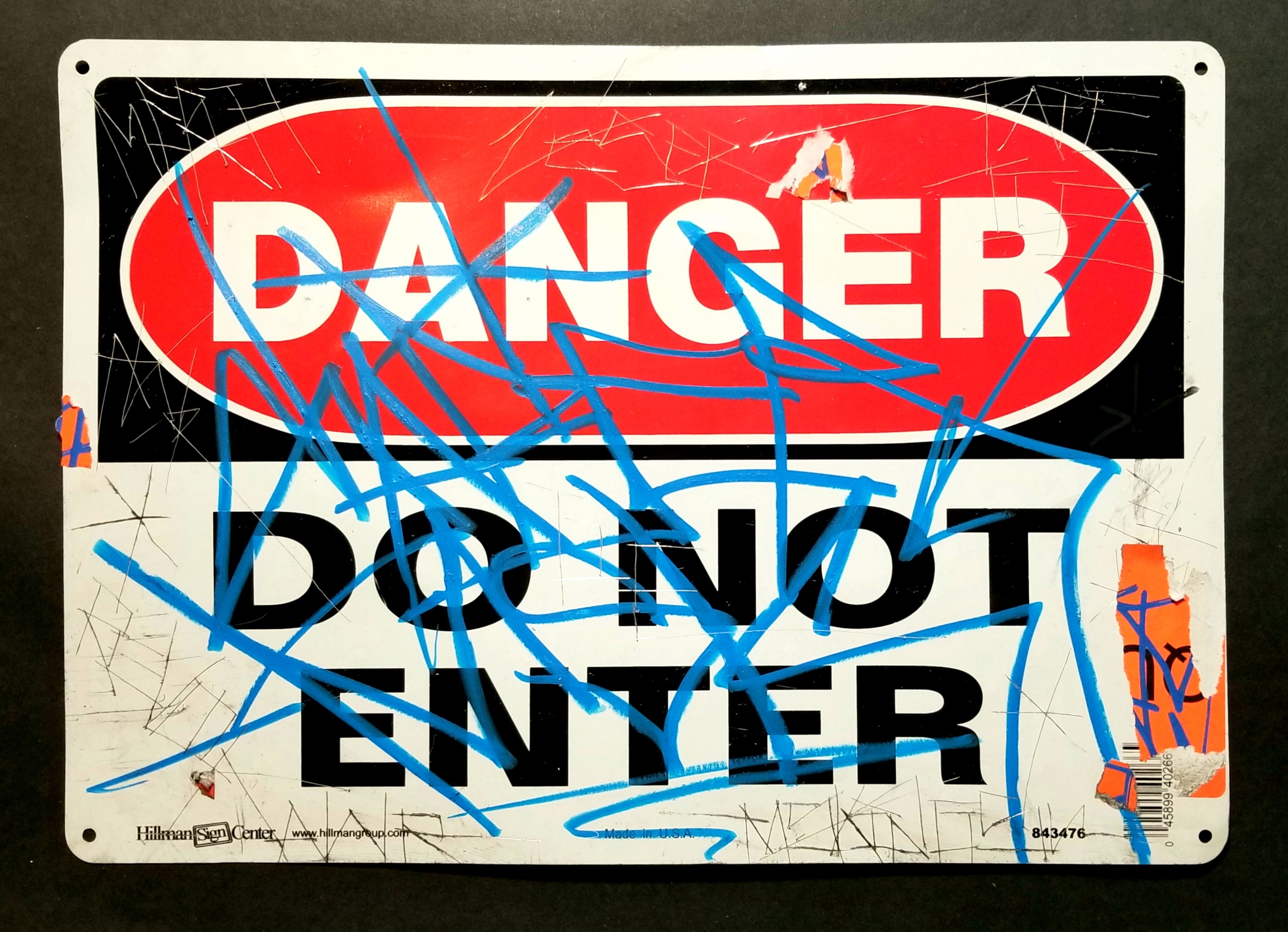 Tagged Danger Sign