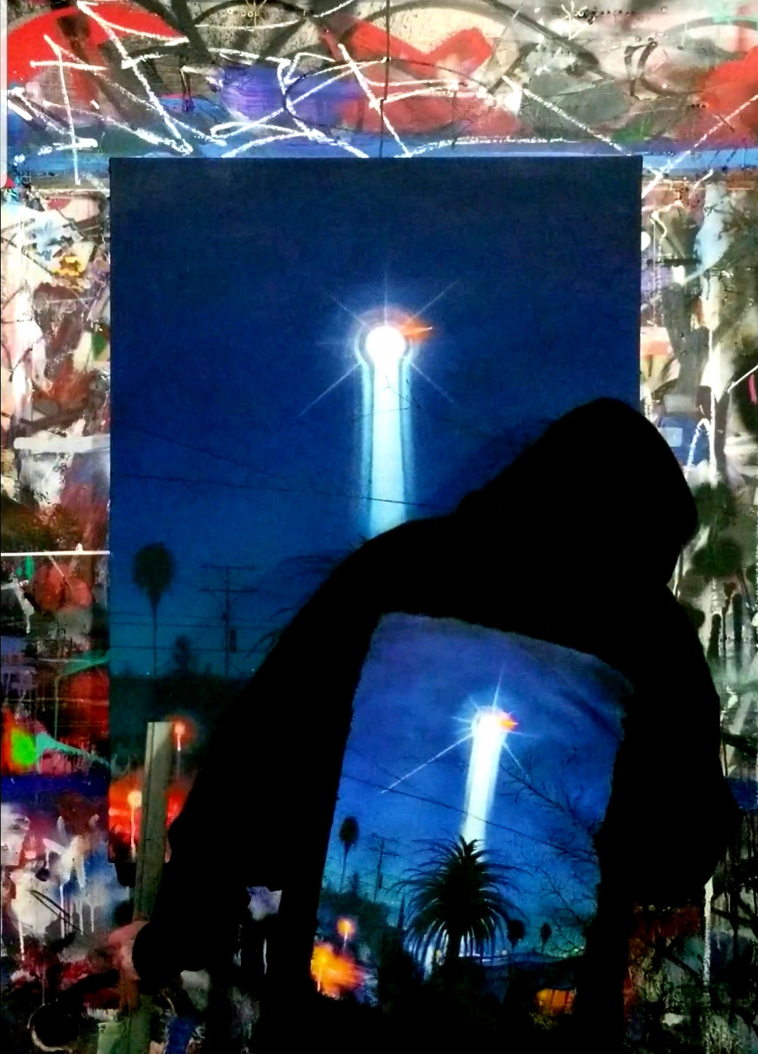 ARTWORK REBEL HOODIE SPECIAL COLORS RED & BLUE