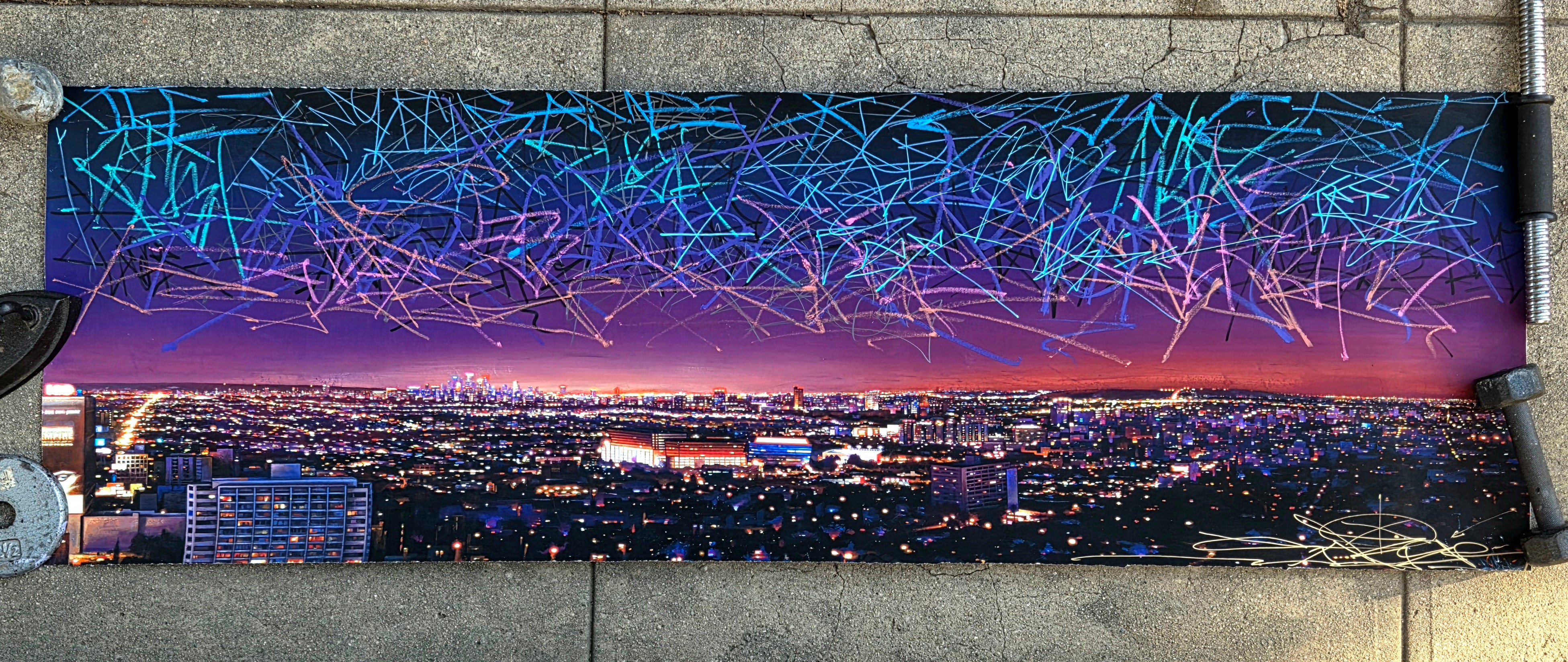 MASSIVE "CITY OF LIGHTS" GICLEE