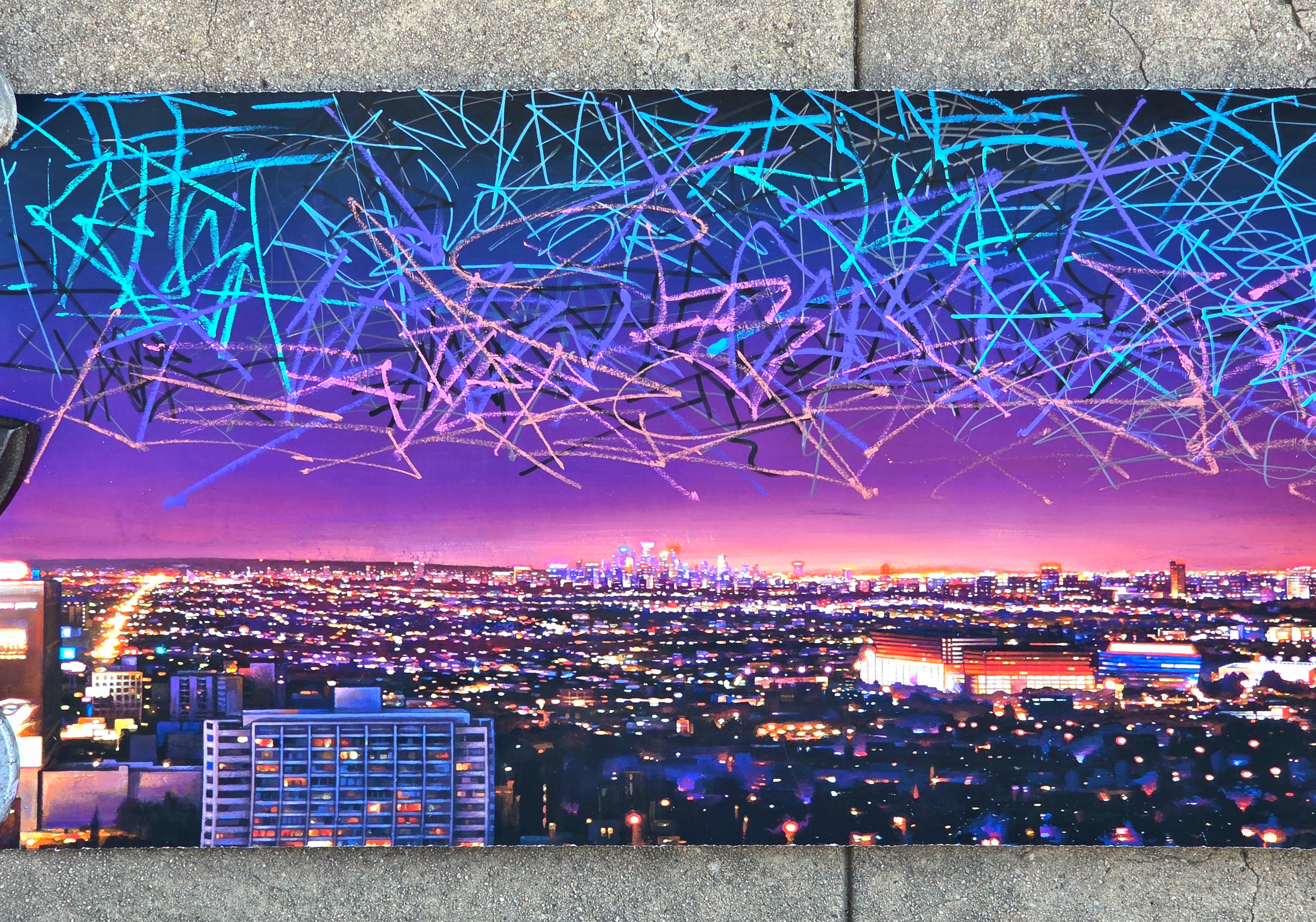 MASSIVE "CITY OF LIGHTS" GICLEE