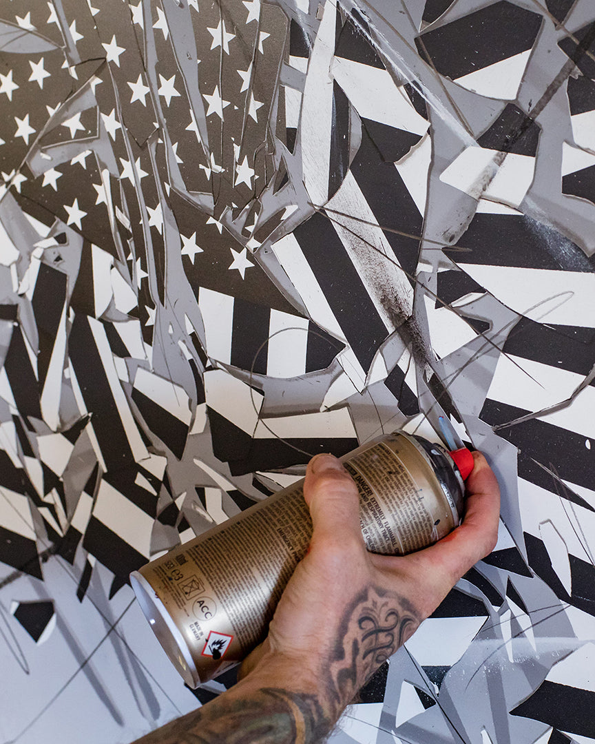 INDIVISIBLE - BLACK & GREY HPM SERIGRAPH