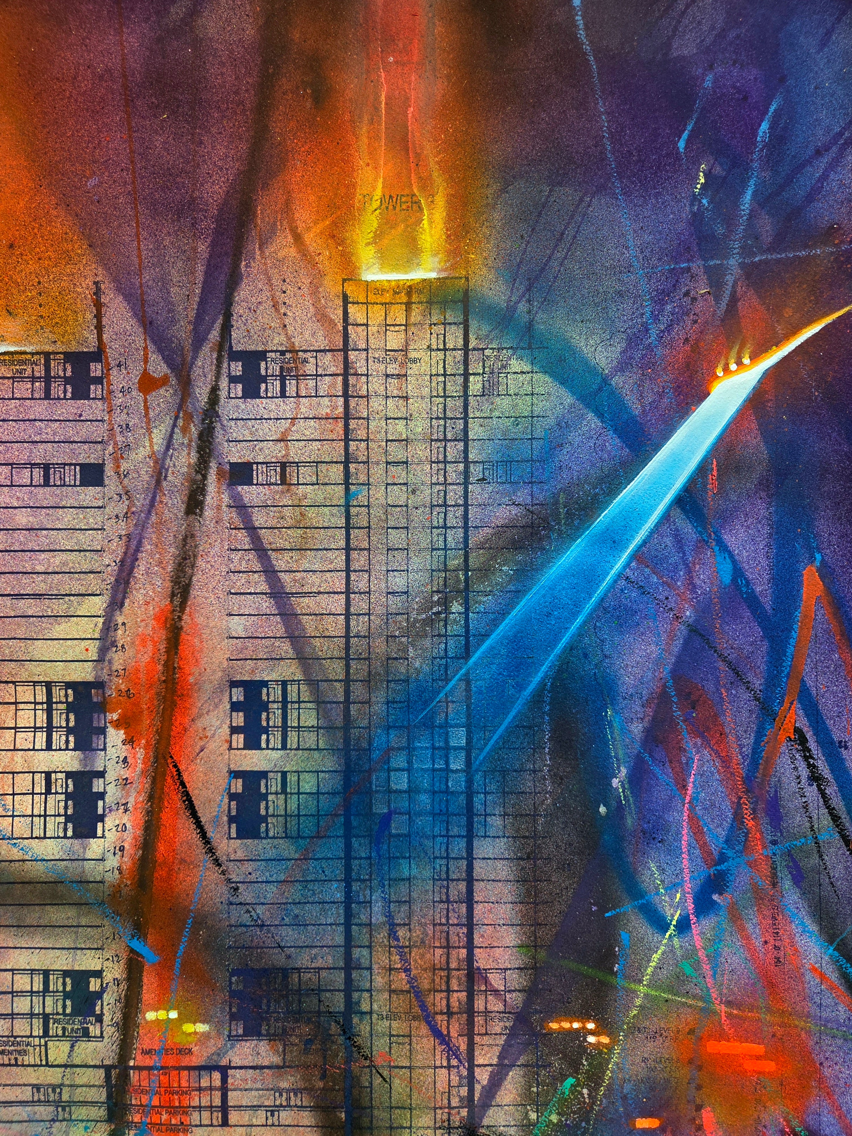 #2 BURNING GRAFFITI TOWERS