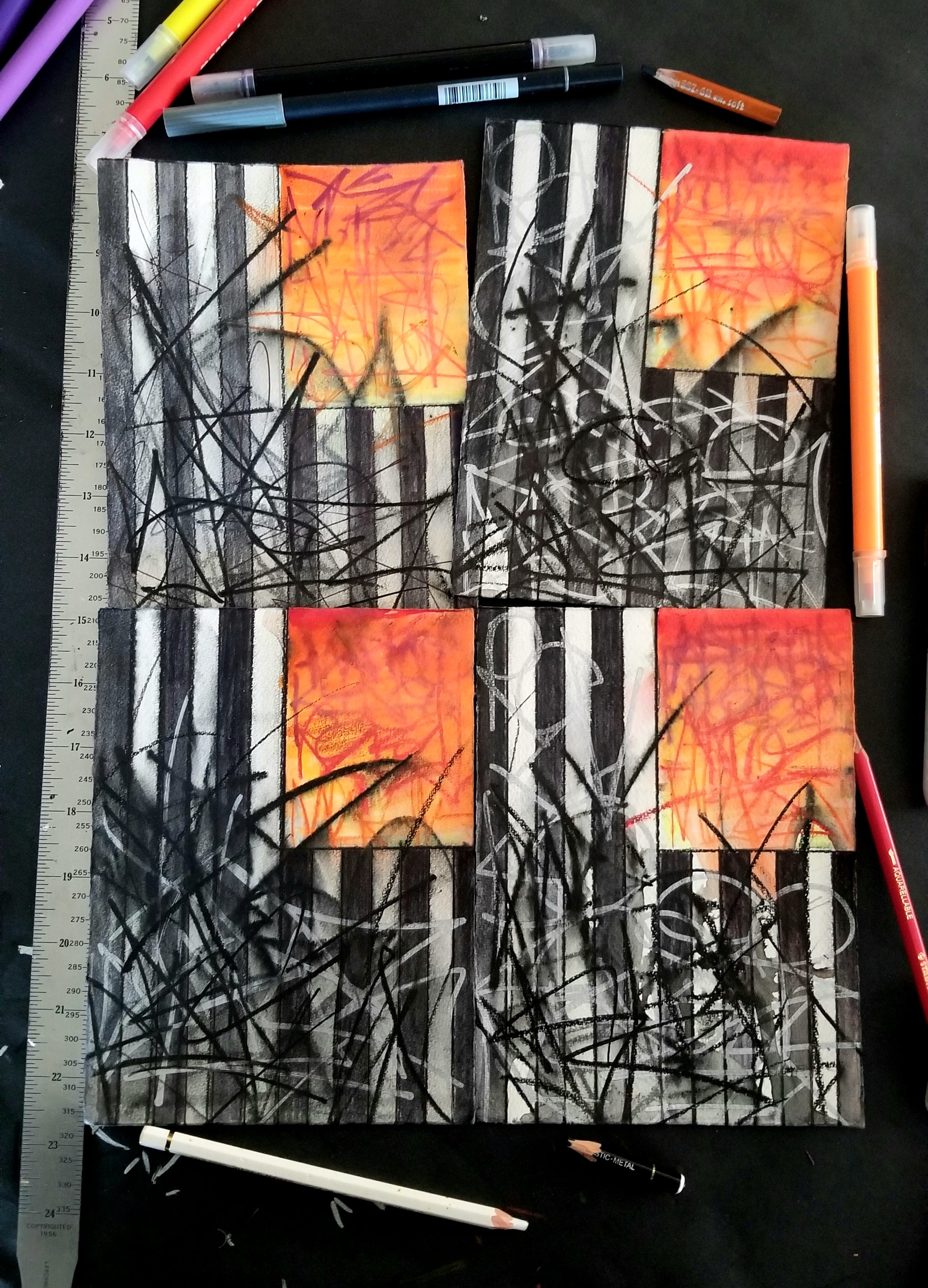 MINI-FLAG 2025 FIRE & BLACK
