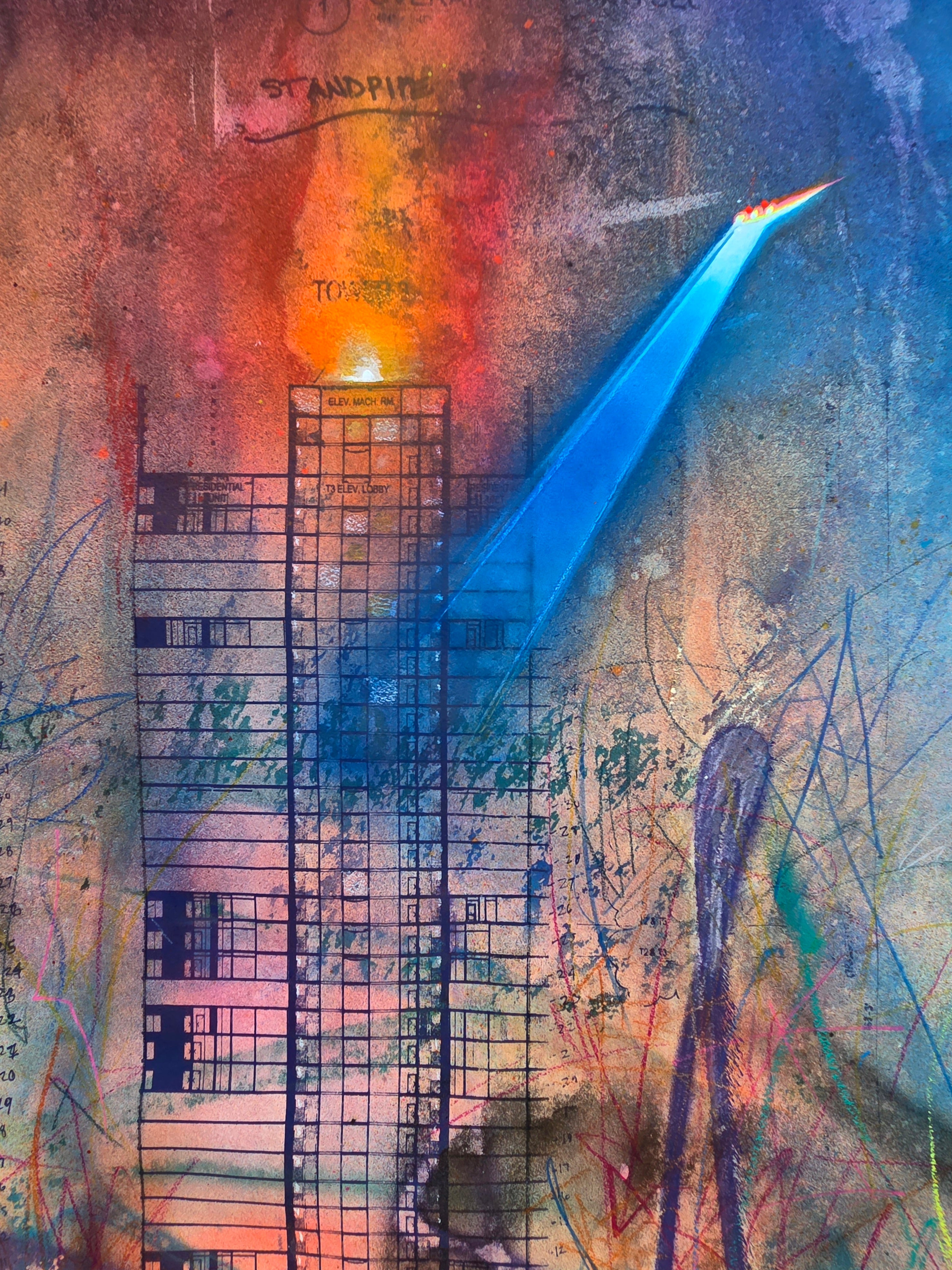 BURNING GRAFFITI TOWERS