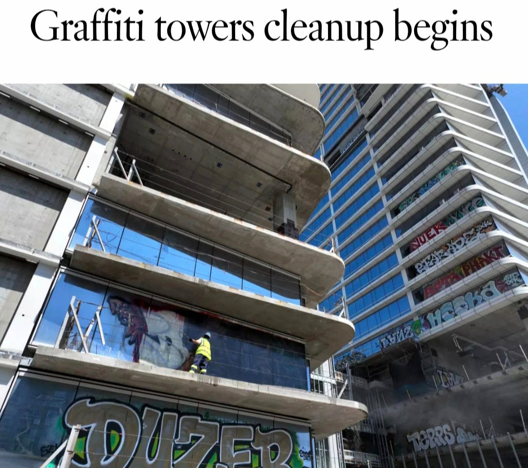 OCEANWIDE GRAFFITI TOWERS BUFFED RIP!