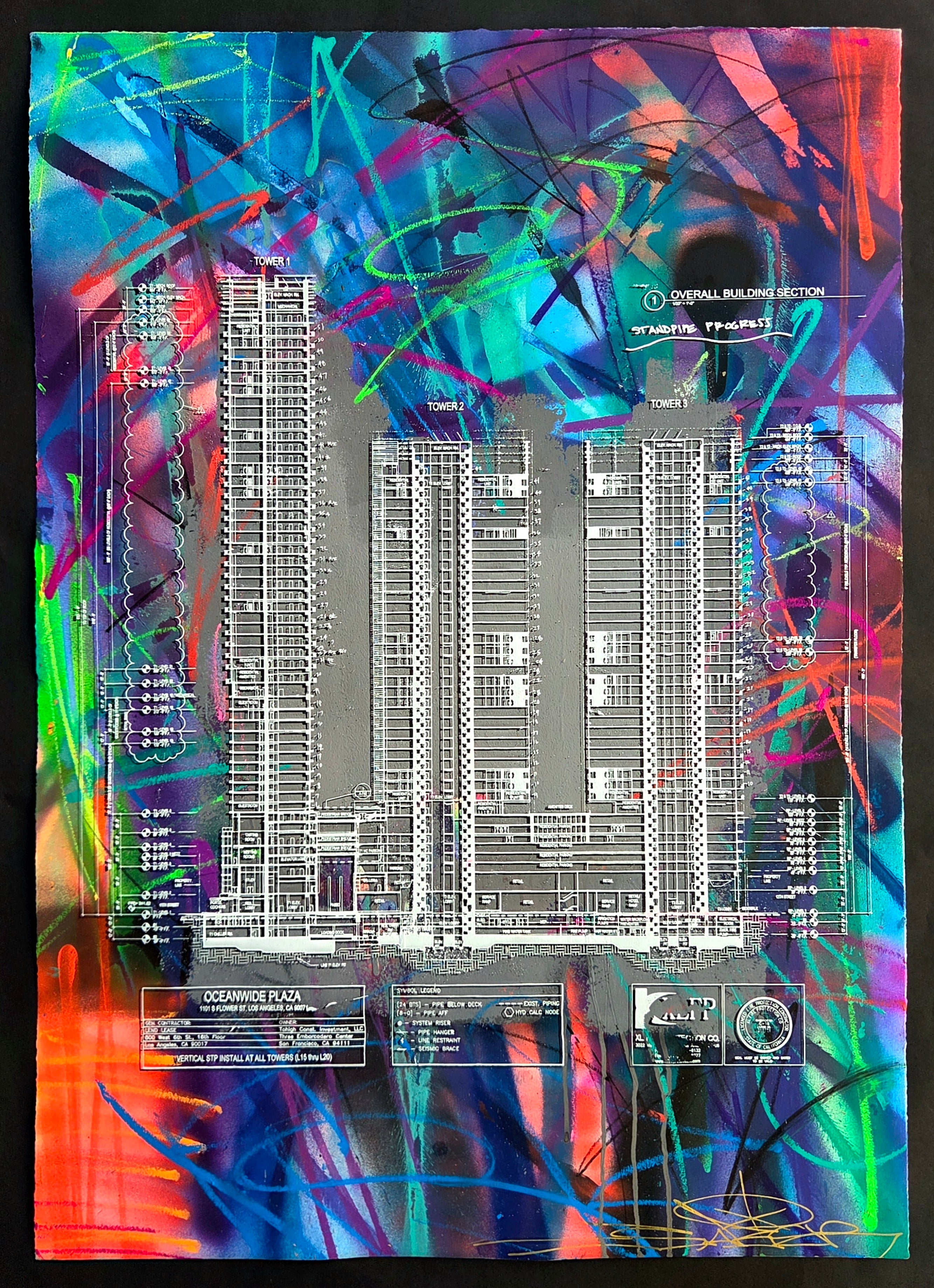 OCEANWIDE GRAFFITI TOWERS BUFFED RIP!