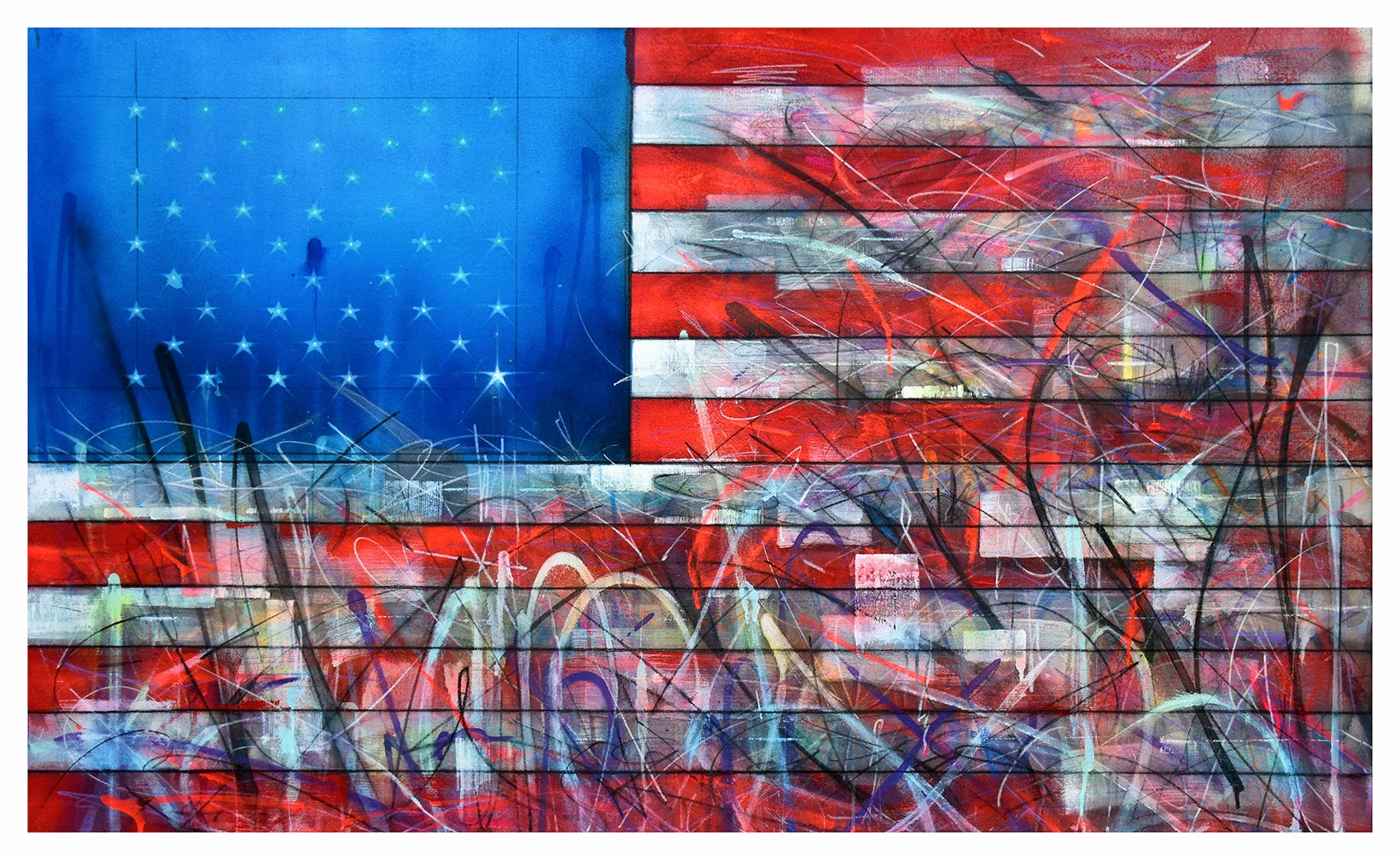 DENY DEFEND DISPOSE 2025 PRINT HAND EMBELLISHED AP.
