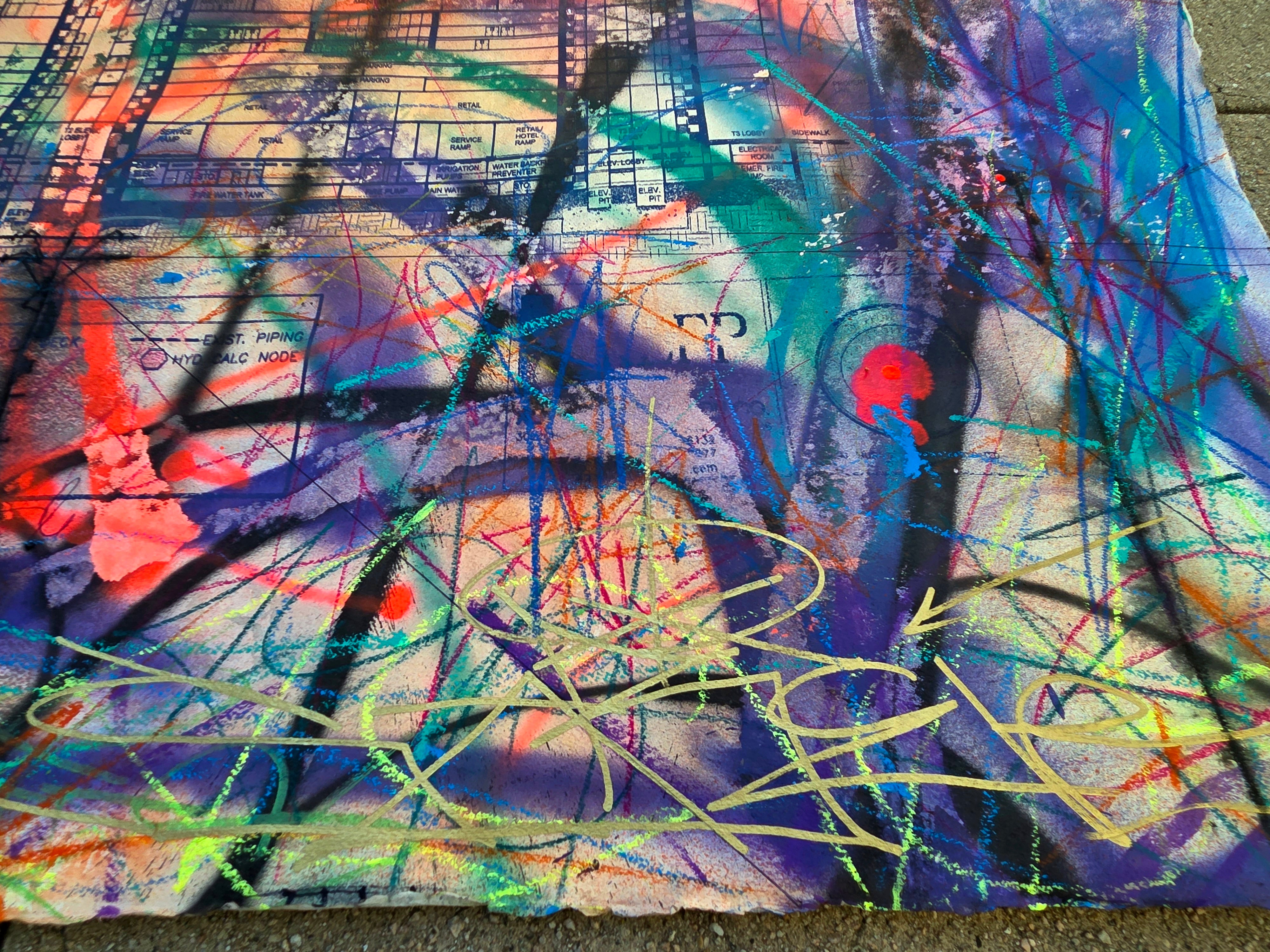 BURNING GRAFFITI TOWERS
