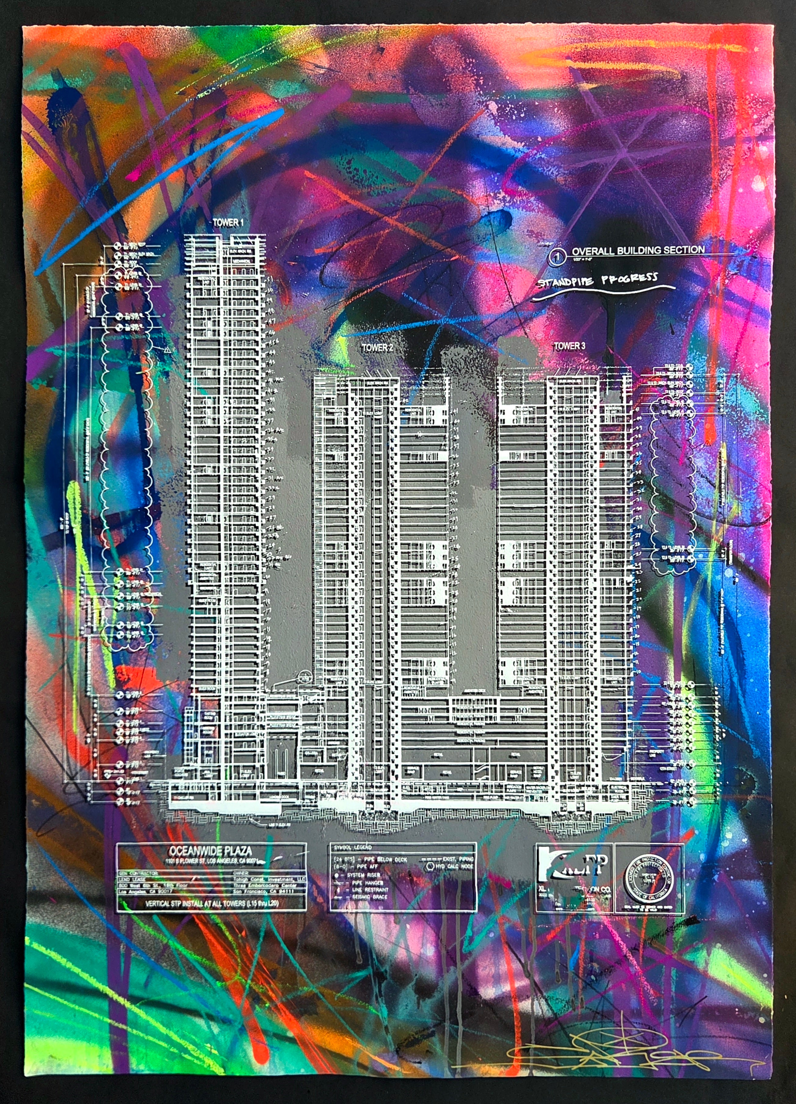 OCEANWIDE GRAFFITI TOWERS BUFFED RIP!