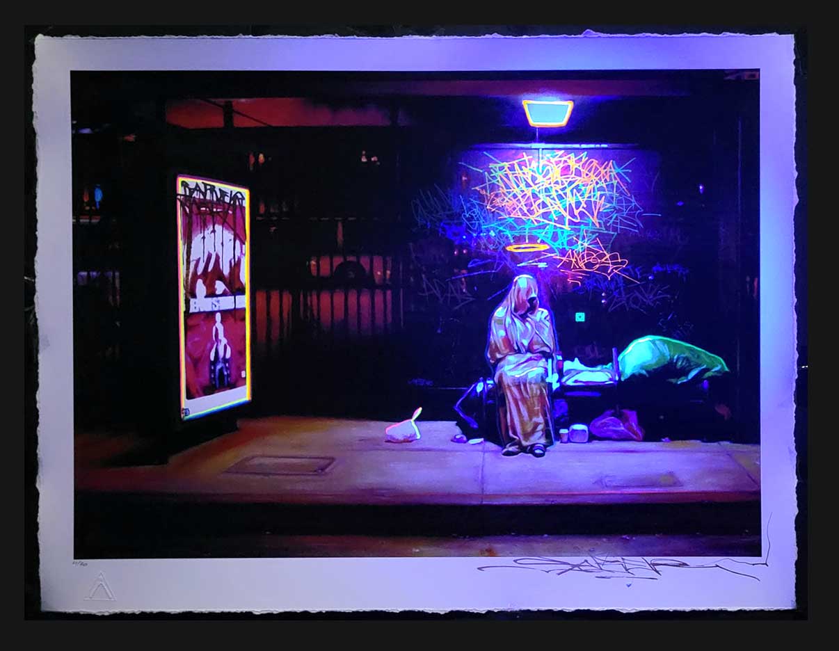 LASTSTOP Black Light Print