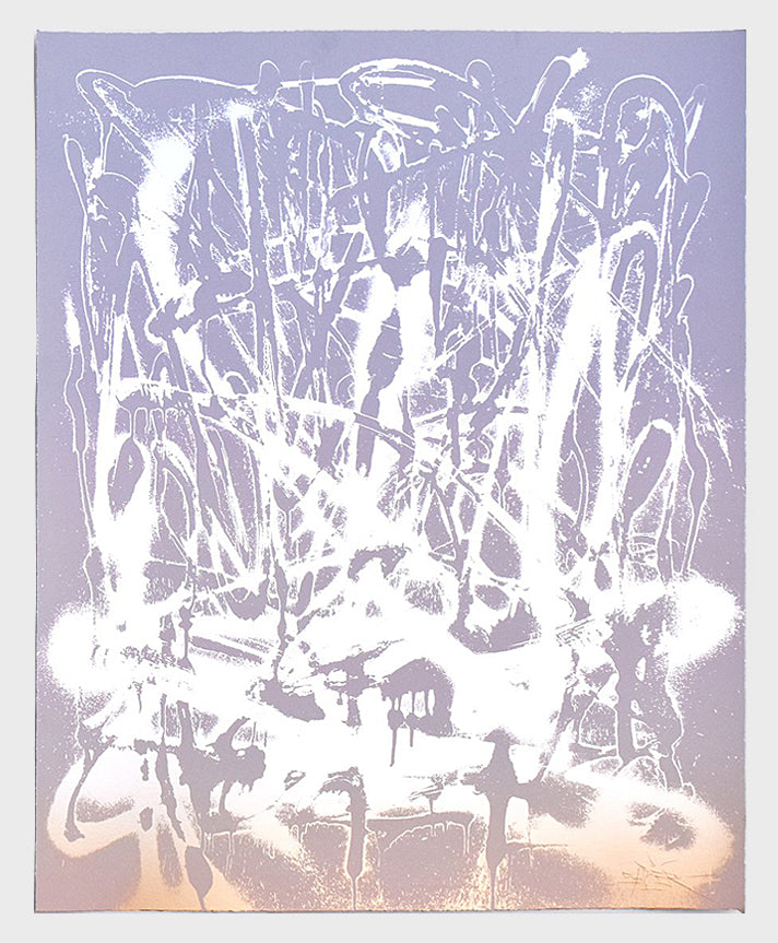 ILLUMINATED SCRAWL - White : Artist Proof