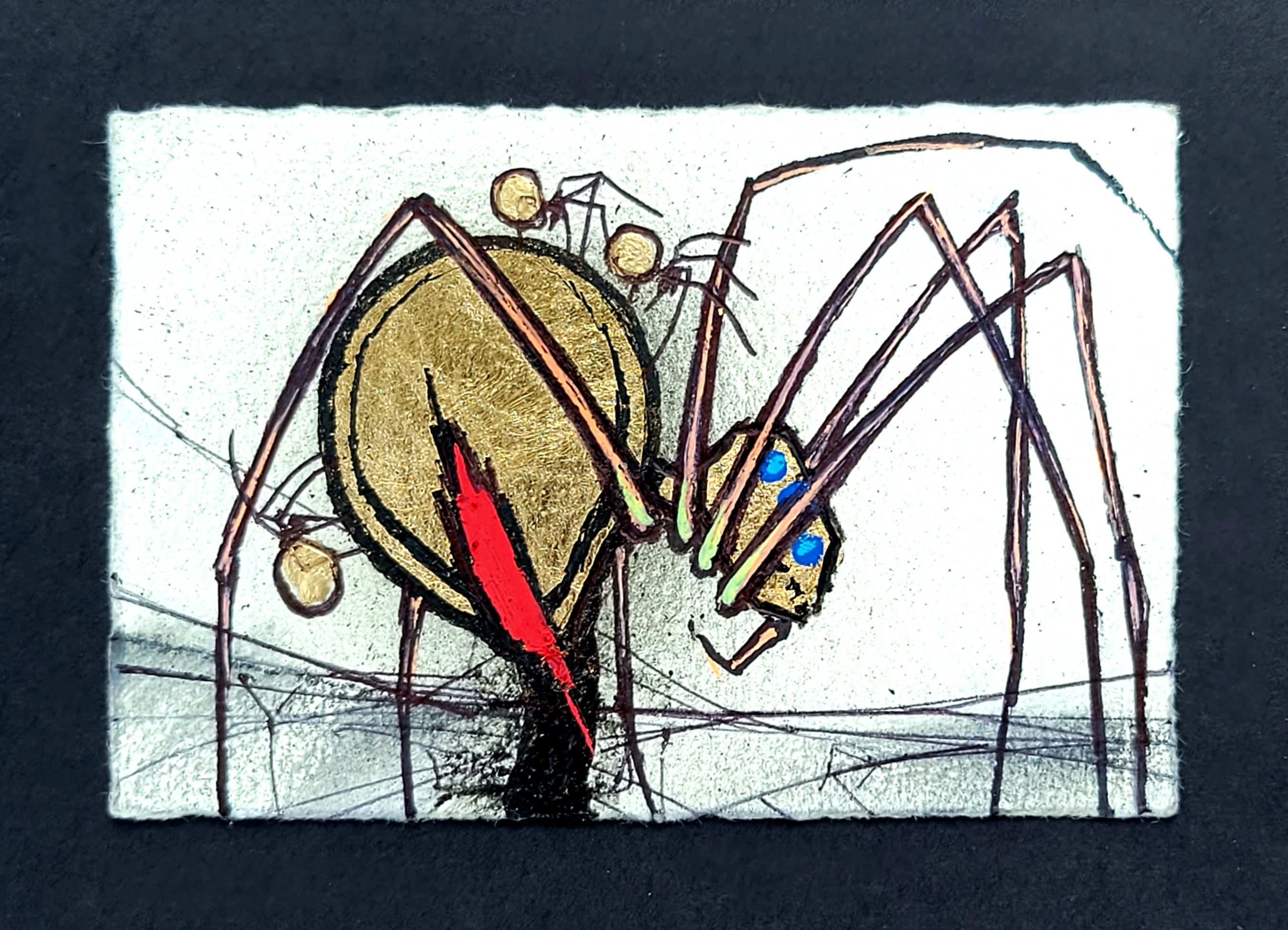 23.5k Gold Leaf Spiders