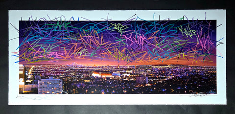 City Of Lights Tagged Skyline