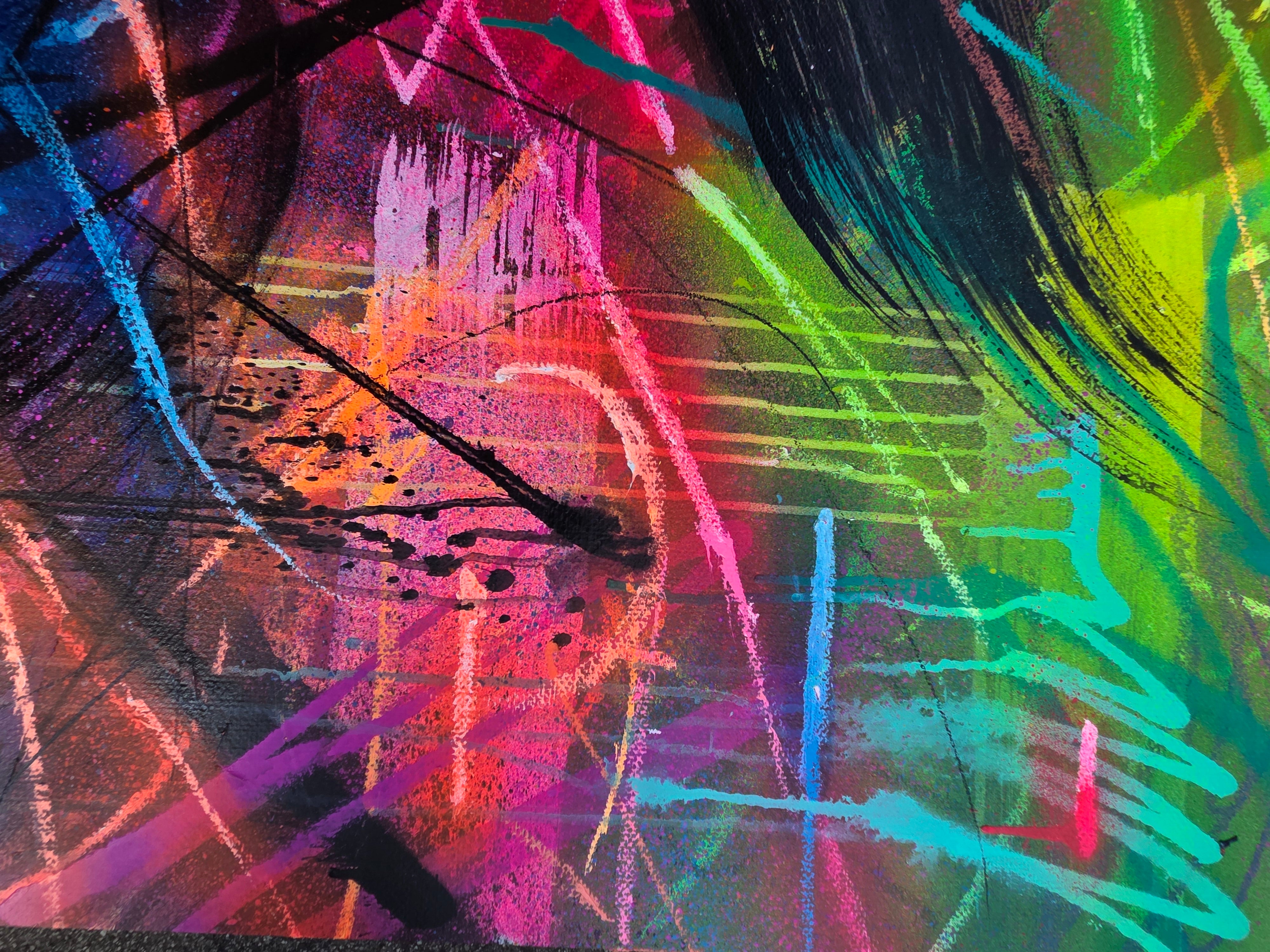 Neon Whips Works On Paper