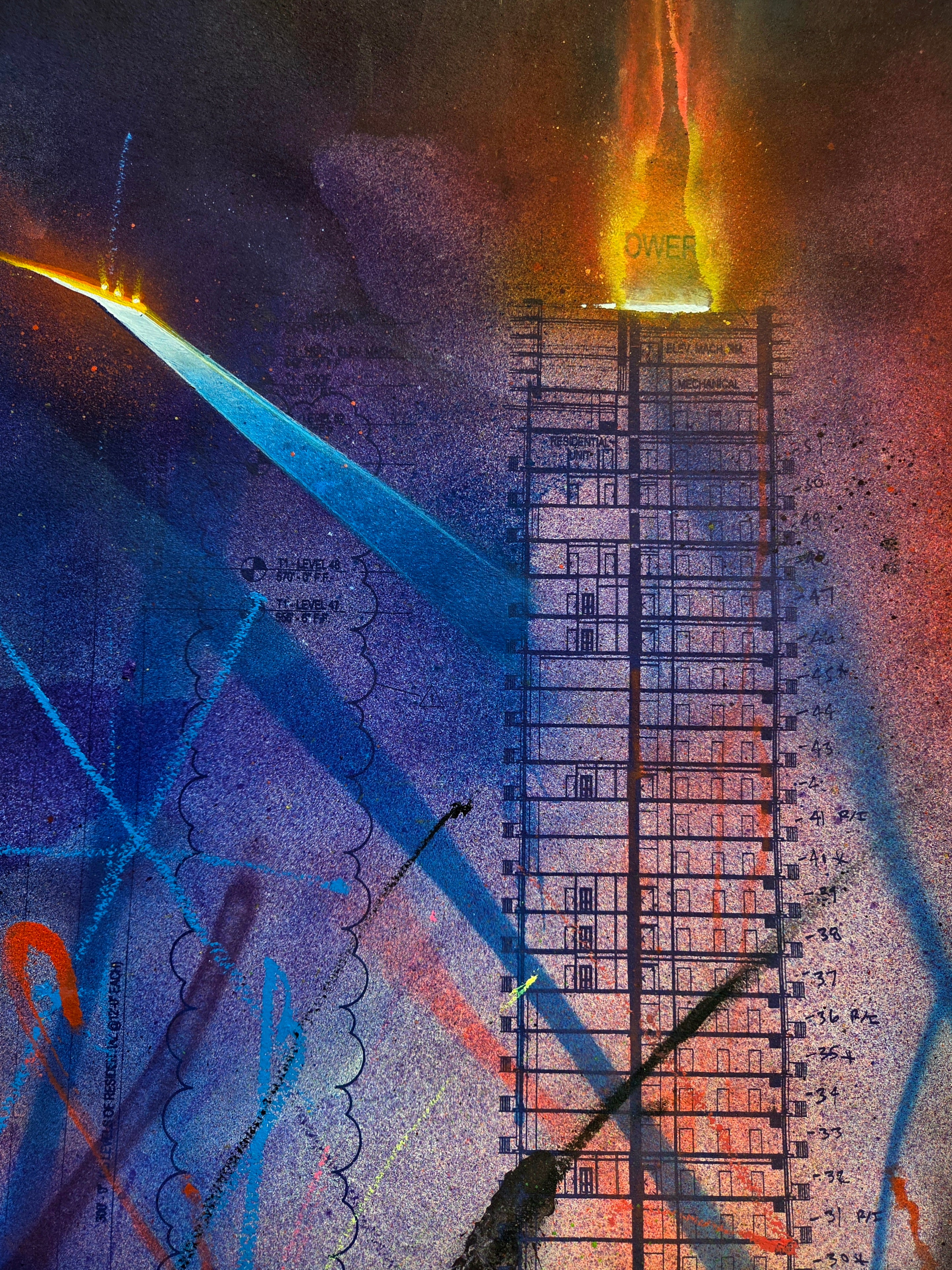#2 BURNING GRAFFITI TOWERS