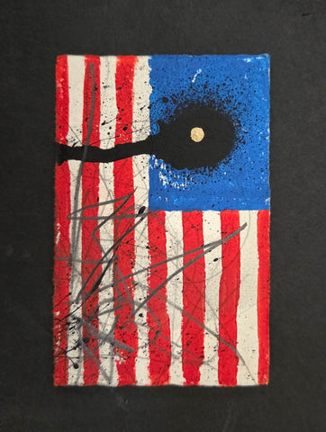 Mini Flag Lino Print