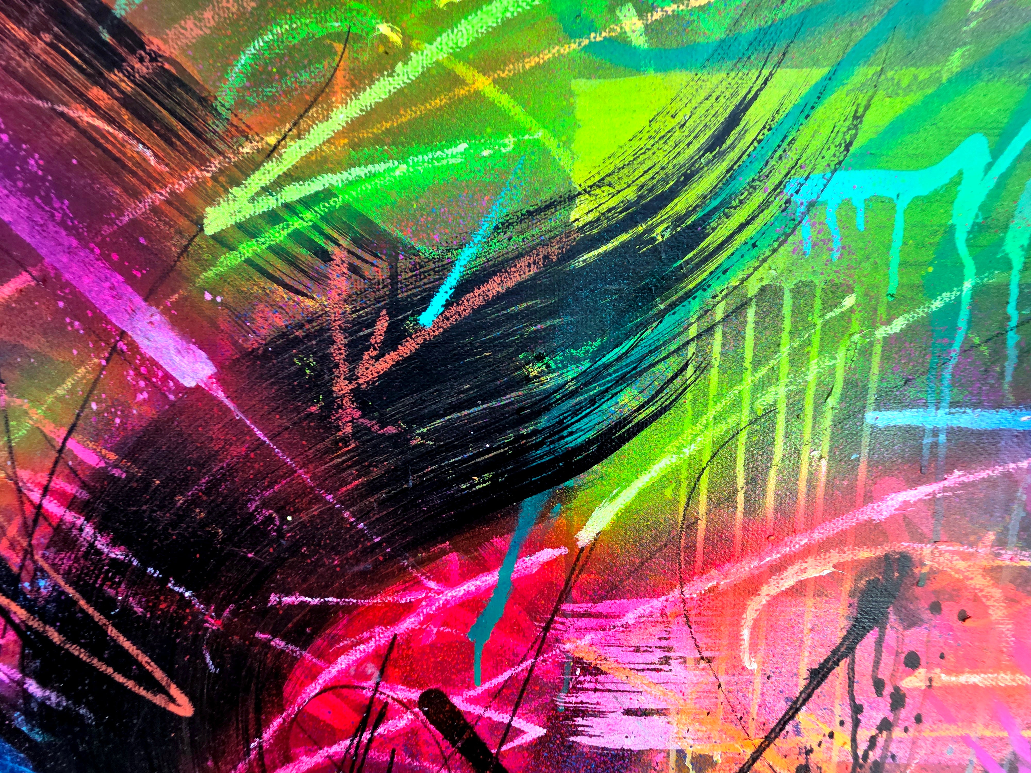 Neon Whips Works On Paper