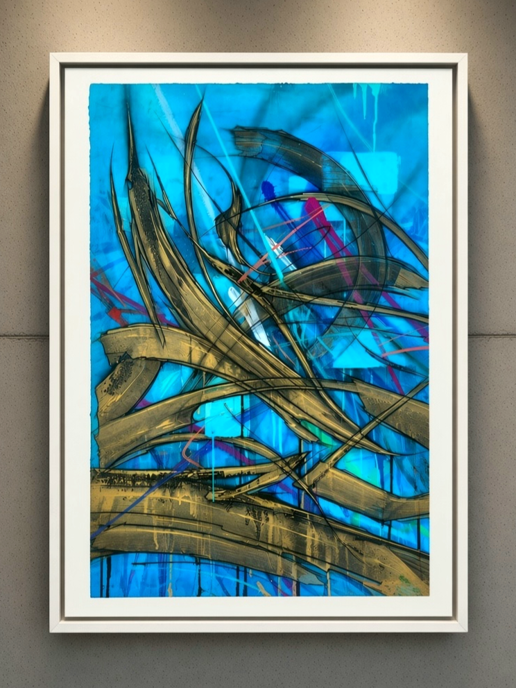 LETTERS" Turquoise & Gold Wild Series