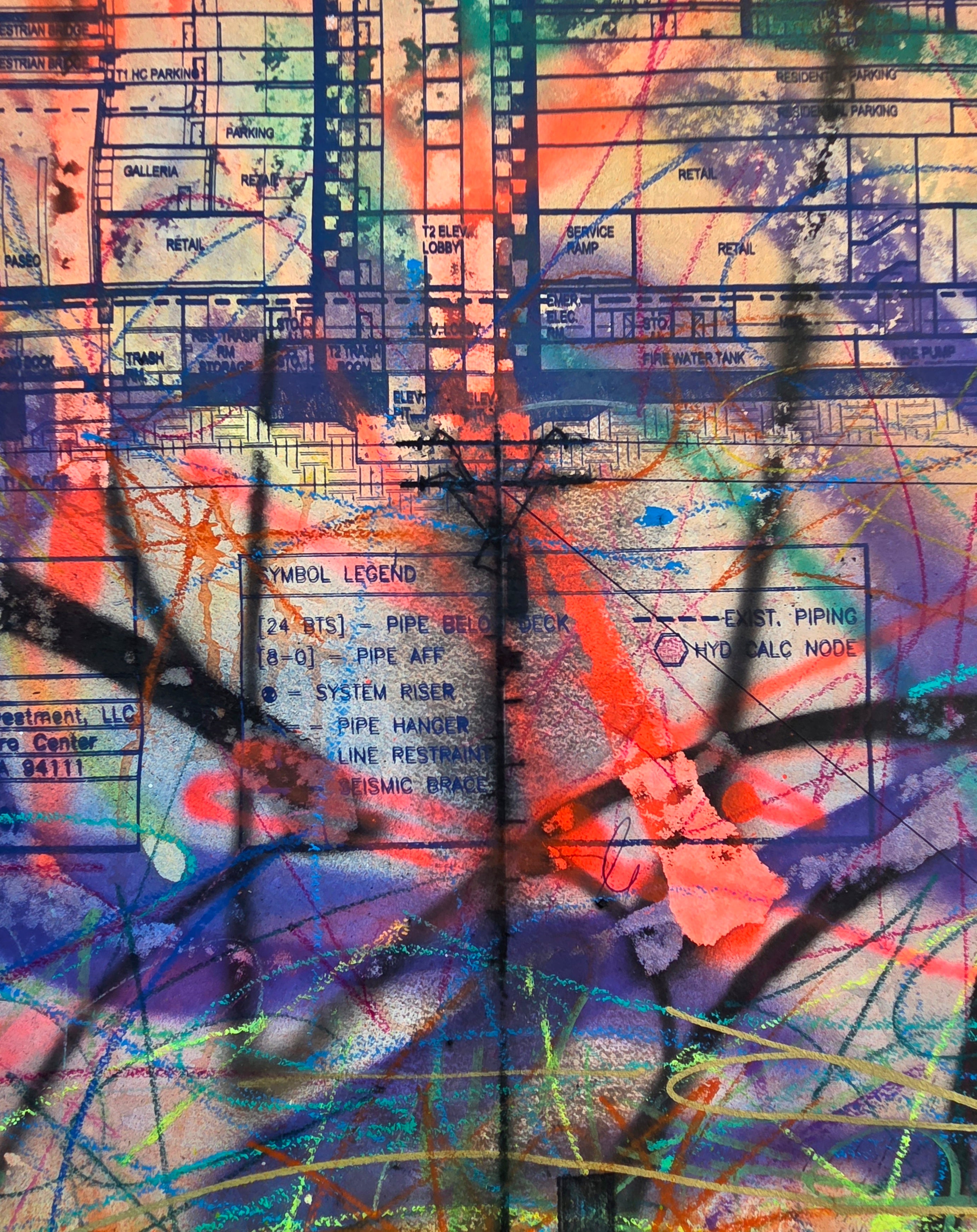BURNING GRAFFITI TOWERS