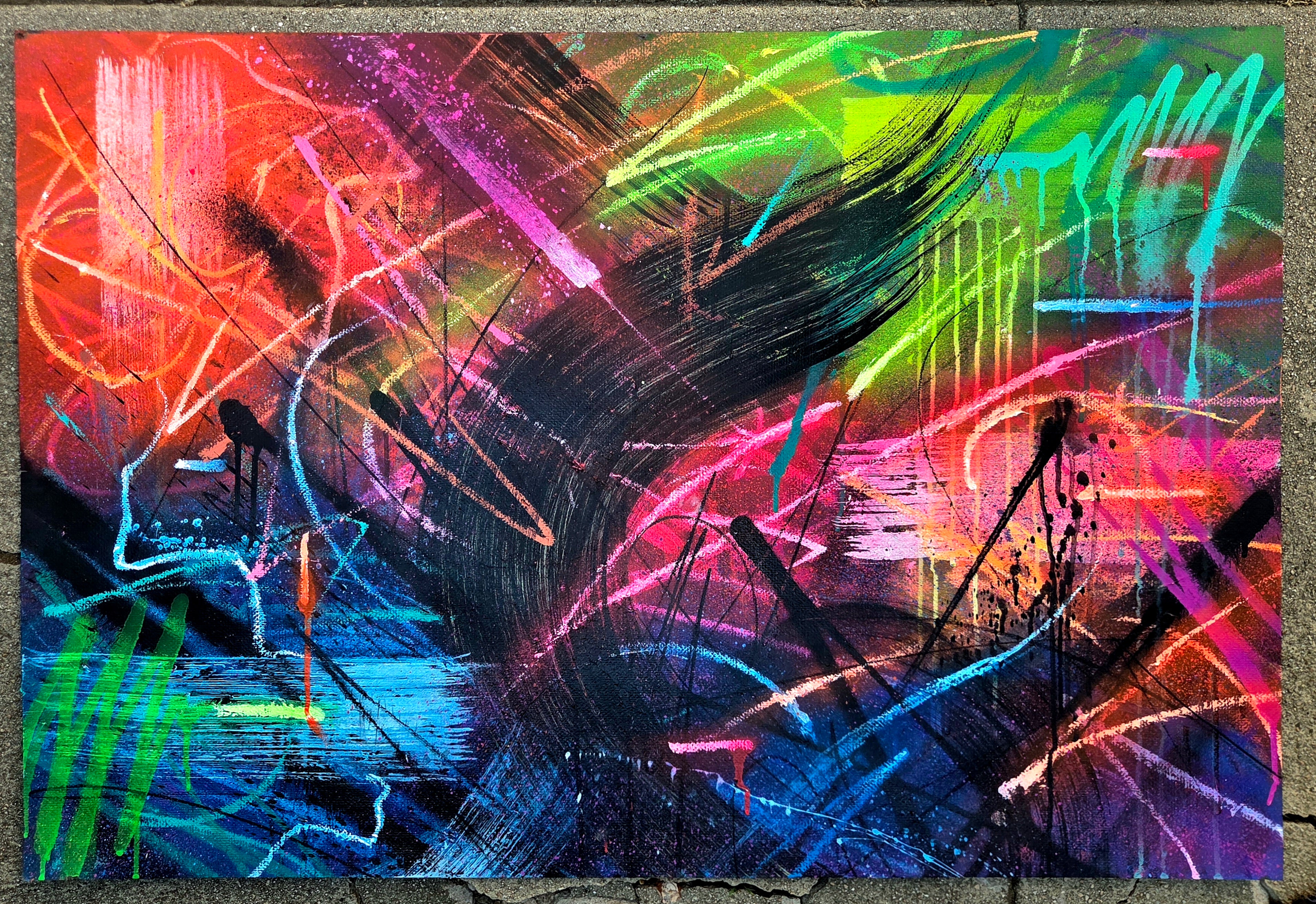 Neon Whips Works On Paper
