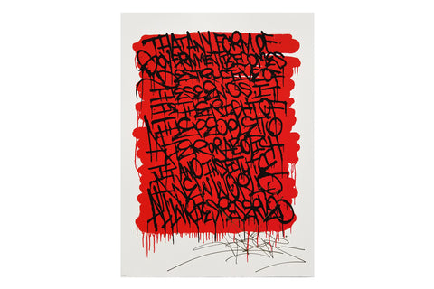 RED & BLACK DECLARATION2 AP Serigraph